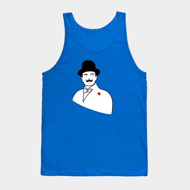 Hercule Poirot Agatha Christie Tank Top by Bookishandgeeky